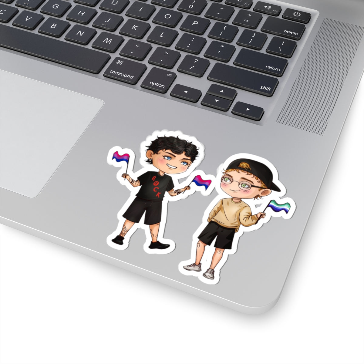 Nathan and Caleb Kiss-Cut Sticker