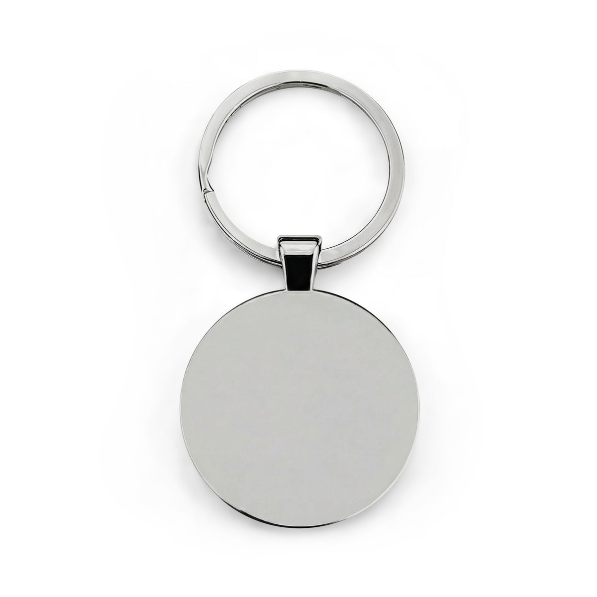 Nathan and Caleb - Round Stainless Steel Keychain