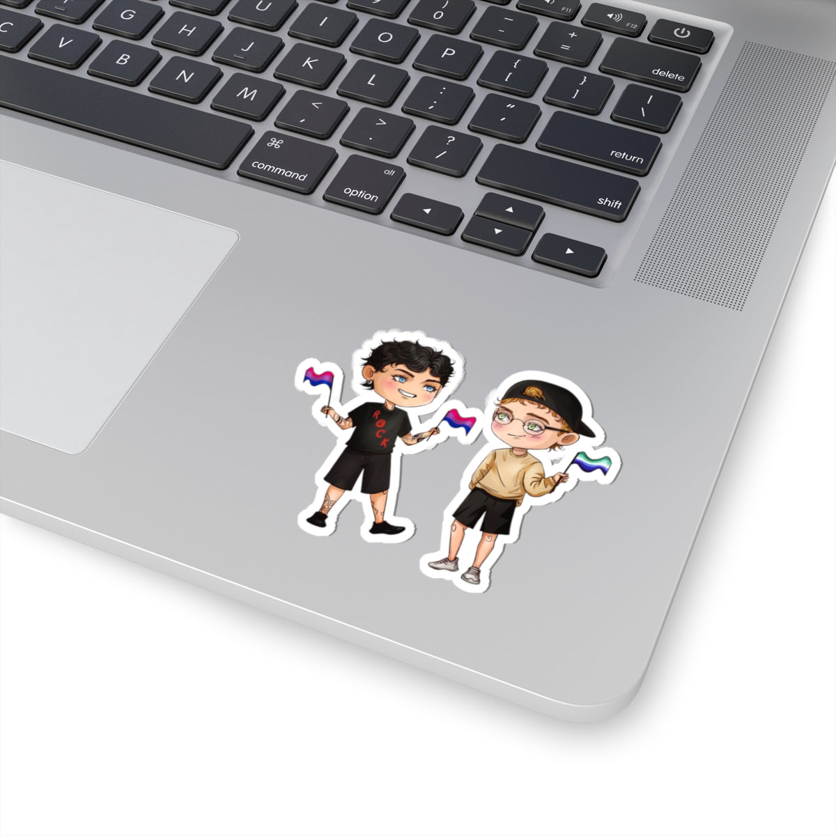 Nathan and Caleb Kiss-Cut Sticker